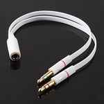 TheFlyingWhopper®️3.5mm Speaker/ Mic Audio Gaming Splitter. 2 Male to 1 Female.