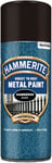 Hammerite Spray Metal Paint, Black Hammered Finish, Corrosion Resistant, 400ml