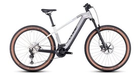 Vtt electrique semi rigide cube reaction hybrid slt 750 shimano xt 12v 750 wh 29   argent blanc cream 2023