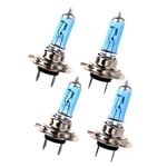 Bil LED-lampa - 4-pack H7 6000k Xenon Gas Halogen Strålkastare H7 Glödlampor 100w 24v Super Ljus Vit