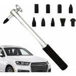 Outil de réparation de Bosses de Voiture, Strong Hammer Tap Down avec 9 têtes, Outils à Main Portables Kit de débosselage Kit de débosselage pour la