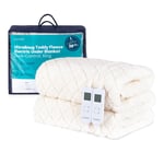 UltraSnug Teddy Fleece Electric Heated Underblanket - King with Dual Controls