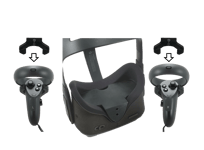 Wall Mount Bracket for Oculus Quest Headset Lens Cover And Controllers In Black