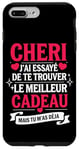 Coque pour iPhone 7 Plus/8 Plus Tee Shirt Saint Valentin Cheri Amour Amoureux Couple Humour