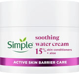 Simple Soothing Water Face Cream facial moisturiser with 15% skin conditioners,