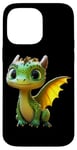 Coque pour iPhone 14 Pro Max Dragon Petit Bébé Vert Dragon Doux Dragons