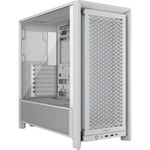 Corsair FRAME 4000D Modular Midi Tower PC Gaming Case - White CC-9011291-WW