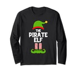 Funny The Pirate Elf Christmas Family Party Pajama Long Sleeve T-Shirt