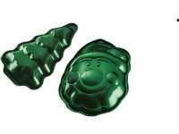 Berlinger Haus Set of 2 Christmas baking molds Santa Claus Christmas tree Berlinger Haus BH-6949