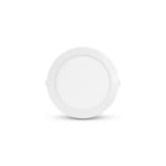 Plafonnier LED Encastrable AC220/240V 18W 1900lm 120 Etanche IP40 IK08 230mm - Blanc Naturel 4000K perçage 205mm