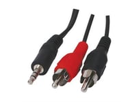 Connects2 Mini-jack til RCA adapter 3,5 mm stereo hann - 2 x RCA