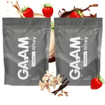 2 X Gaam Active Whey Proteinpulver 900 G