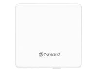 Transcend 8X DVDS-W - Lecteur de disque - DVD±RW (±R DL)/DVD-RAM - 8x/8x/5x - USB 2.0 - externe - blanc