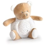 Doudou et Compagnie - Peluche Veilleuse Enfant Ours - Veilleuse Musicale et Lumineuse - 3 Lumières - 20 cm - Marron - DC3692