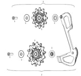 Sram GX Eagle Rulltrissor och Inner Arm