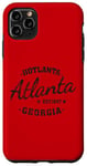 Coque pour iPhone 11 Pro Max Vintage Retro Love Atlanta Georgia Hotlanta USA Noir