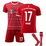 FC Bayern Munich Mane #17 Fotbollströja Fotboll Sportkläder L