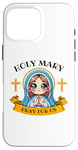 iPhone 16 Pro Max Holy Mother Mary Pray for Us Catholic Religious for Kids Case