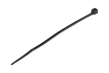 StarTech.com 10cm(4") Cable Ties, 2mm(1/16") wide, 22mm(7/8") Bundle Diameter, 8kg(18lb) Tensile Strength, Nylon Self Locking Zip Ties with Curved Tip, 94V-2/UL Listed, 1000 Pack, Black - Nylon 66 Plastic - TAA (CBMZT4BK) - kabelbånd - TAA-kompatibel