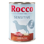 Ekonomipack: Rocco Sensitive 24 x 400 g - Lamm & ris