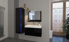 Ensemble meuble de salle de bain et vasque DREAM I 80 CM noir