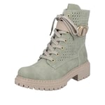 Rieker Women's 72614 Lace-up Boots, Green, 3.5 UK