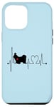 Coque pour iPhone 12 Pro Max Shih Tzu Dog Heartbeat EKG Funny Dogs Amoureux et propriétaire