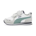 PUMA Mixte enfant Cabana Racer Sl 20 V Inf Basket, Puma White Mineral Blue, 27 EU