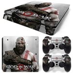 Kit De Autocollants Skin Decal Pour Console De Jeu Ps4 Slim Corps Complet Dieu De La Guerre, T1tn-Ps4slim-1556