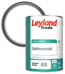 Leyland Trade Satinwood Paint - Brilliant White - 5 L