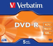 DVD-R Verbatim 16x 4,7GB MattSilver