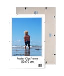 20x28 inch Poster Clip Picture Photo Frame 50x70cm Frameless Large size