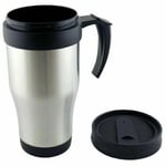 Travel Mug Tea Coffee Steel Thermos Thermal Drinking Flask Cup Slide Top 400ml