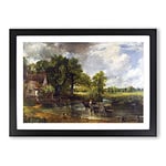 Big Box Art The Hay Wain by John Constable Framed Wall Art Picture Print Ready to Hang, Black A2 (62 x 45 cm)