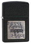 Zippo Briquet de Poche emblème en Laiton, craquelé, Taille Unique