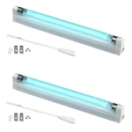 TLILY 3X T5 6W LED UV Lampe Quartz Ultraviolet UVC de Désinfection à Lumière Germicide 220V