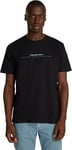 Calvin Klein T-Shirt Manches Courtes Homme Minimal Logo Tee Col Ras-du-Cou, Noir (CK Black), XL