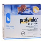 VERMIFUGE SPOT-ON pour CHAT (2,5 - 5 kg)  2 pipettes