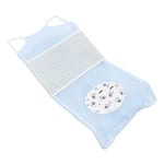 (SkyBlue)Baby Mesh Bath Mat Ergonomic Detachable Newborn Bath Support Net For