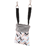 Flamingo Hanging Bag for Hamsters Clavio Pattern 12 x 15 cm