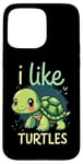 iPhone 15 Pro Max I Like TURTLES Cartoon Turtle Case