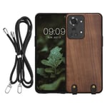 Wooden Crossbody Case Compatible with OnePlus Nord 2T 5G Cover Wood 