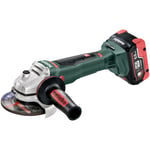 Vinkelslip 18v metabo - Wb 18 ltx bl 125 quick med batteri