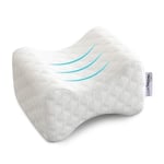 Amazon Basics Papillon Coussin pour les jambes, Blanc, 25 x 20 x 15 cm