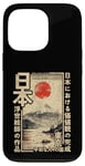 Coque pour iPhone 13 Pro Anime Ukiyo-e japonais traditionnel sur bois du Mont Fuji