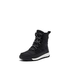 Sorel KIDS WHITNEY II SHORT LACE WATERPROOF Unisex Kids Casual Winter Boots, Black (Black) - Youth, 3 UK
