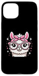 iPhone 15 Plus Alpaca Pink Bandana Glasses Case