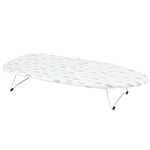 Kleeneze KL062291ELISEEU Mini Petite Table Planche à Repasser, Table Repassage Voyage, 73 x 31 cm, Peu Encombrante et Idéale pour Appartements & Caravanes, Jambes Facilement Pliables, Motif de Elise