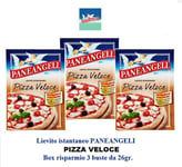 Dry Yeast Paneangeli Pizza Fast Instant Box 3 Sachets of 26g