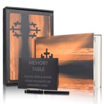 Funeral Guest Book,88 Pages Funeral Memory Book with Gold Engraving,Table Card Sign and Pen for Condolence Book, Memorial Guestbook,Celebration of Life Memorial Service